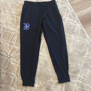 New Evoshield women’s Duke Black Joggers with Blue Logo size small